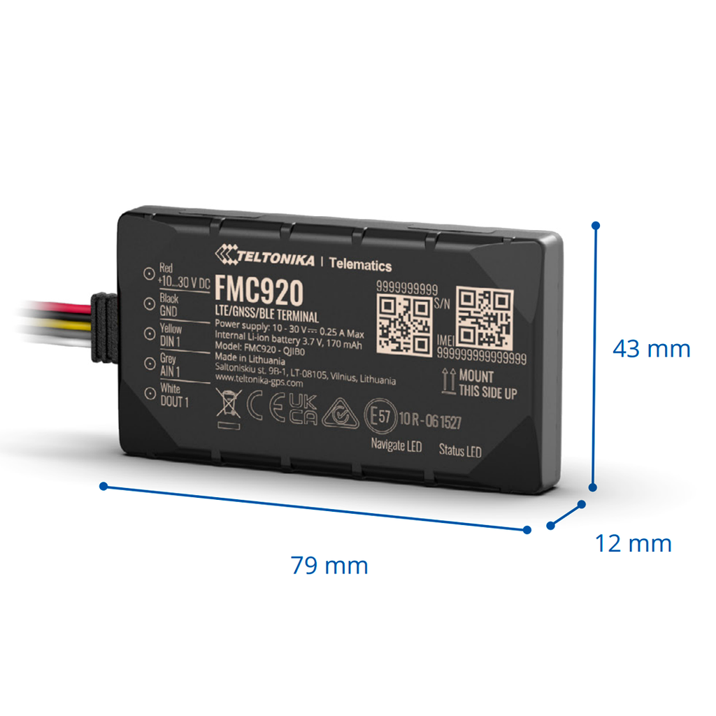 Rastreador GPS compacto - Teltonika FMC920