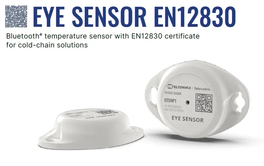 GPS Baliza Bluetooth Sensor Térmico - Teltonika EYE SENSOR EN12830 BTSMP1